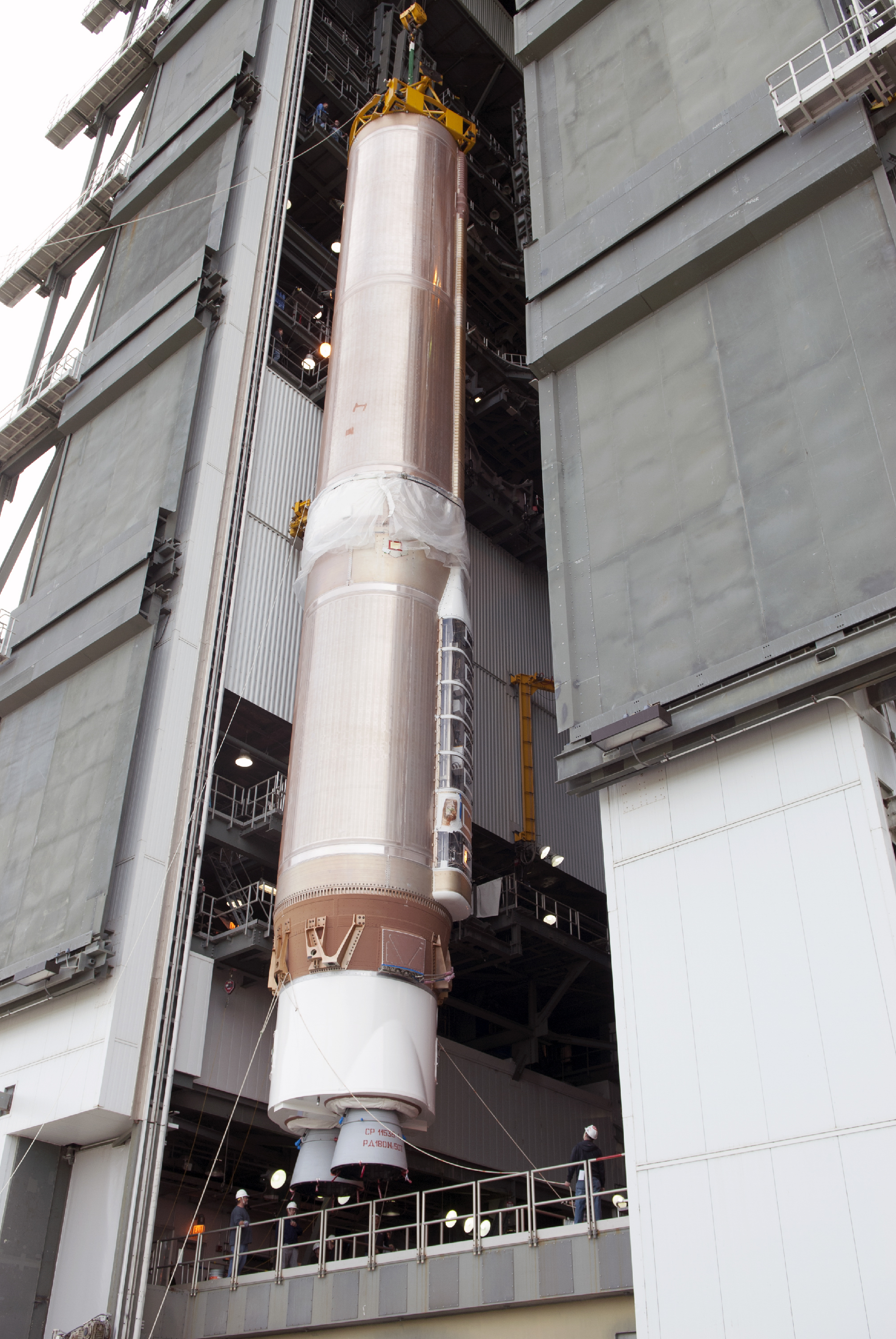 Commercial Atlas 5 Rocket Stacking Begins For Mexican Launch Spaceflight Now